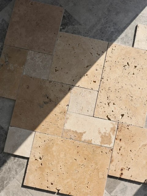 Trawertyn 12mm Classic Mix French Pattern 1kpl=0,742m2 | Komplet Rzymski