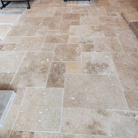 Trawertyn 12mm Classic Mix French Pattern 1kpl=0,742m2 | Komplet Rzymski