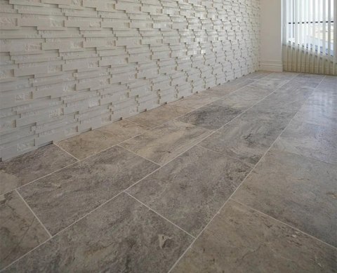 Trawertyn 12mm Silver Ash Antyczny 40,6x61x1,2 cm