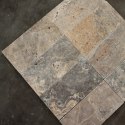 Trawertyn Ash Argent 3cm antykowany 15,3x30,5x3 taras ogród basen