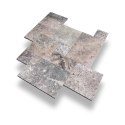 Trawertyn Ash Argent Antykowany Bębnowany 3 cm | 1kpl=0,742m2 | Komplet Rzymski
