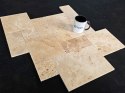 Trawertyn Ivory Classic Mix Bębnowany Piccolo French Pattern Mini 10mm 1kpl= 0,36 m2 | Komplet Rzymski