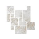 Trawertyn Ivory Classic mix układ rzymski 3cm 1kpl=0,742m2 taras ogród basen | Komplet Rzymski