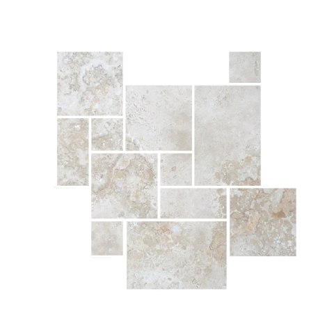 Trawertyn Ivory Classic mix układ rzymski 3cm 1kpl=0,742m2 taras ogród basen | Komplet Rzymski