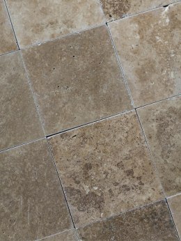 Trawertyn Noce CC Niewypełniony Szlif Bębnowany 20,3x20,3x1,2 cm