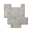 Trawertyn Silver Bębnowany French Pattern 3cm 1kpl= 0,742m2 | Komplet Rzymski