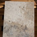 Trawertyn Silver Latte Greige Bębnowany 40,6x61x3 cm