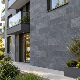 Kamień elewacyjny-dekoracyjny Silver Grey Naturalny 30x90x1,2 cm