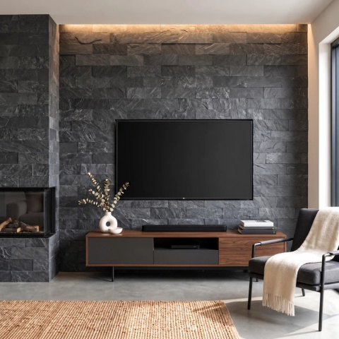 Kamień elewacyjny-dekoracyjny kwarcytowy Silver Grey Brick 10x30