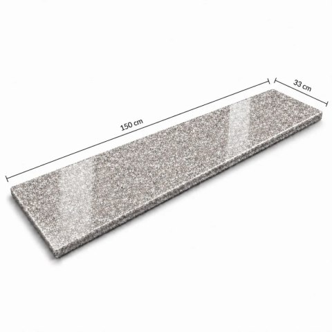Parapet Stopnica granitowa brązowa polerowana Królewski Brąz G664 150x33x2 cm