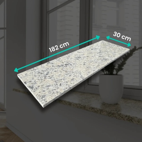 Parapet granitowy polerowany Icarai 182x30x2 cm