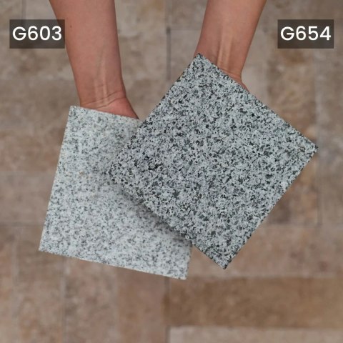 Płytka granitowa Dark Grey New G654 płomieniowana 40x60x2 cm