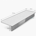Podstopnica granitowa polerowana G602 150x15x2