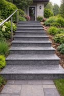 Schodek Granitowy G654 New Dark grey 100x35x2 stopnica Bullnose | Obrzeże basenowe