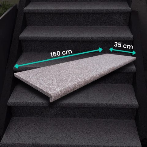 Schodek Granitowy G664 150x35x2 stopnica płomień Bullnose