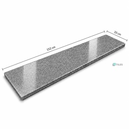 Stopnica / Parapet granitowy grafitowy polerowany G654 NEW 152x33x2 cm
