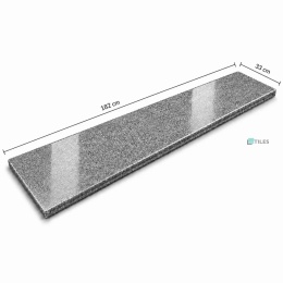 Stopnica / Parapet granitowy grafitowy polerowany G654 NEW 182x33x2 cm