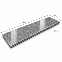 Stopnica / Parapet granitowy grafitowy polerowany G654 NEW 92x33x2 cm