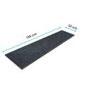 Stopnica bazaltowa płomieniowana G690 Bazalt Black 135x33x2 cm