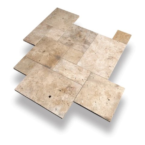 Trawertyn 12mm Antyczny Ivory Classic Mix Roman Opus 1kpl=0,742m2 | Komplet Rzymski