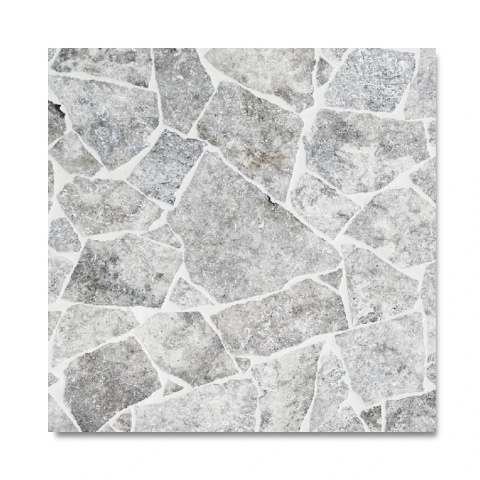 Trawertyn Dzikówka / Crazy Paving Silver Bębnowany 3 cm