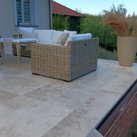 Trawertyn Ivory Classic Mix Cross Cut Szlifowany i Szpachlowany 61x61x1,2 cm (01)