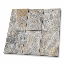 Trawertyn Silver Bębnowany 40,6x61x3 cm