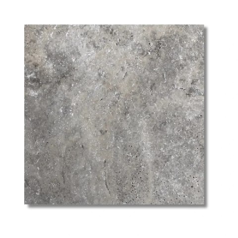 Trawertyn Silver Premium Bębnowany 20,3x20,3x1,2 cm